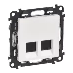VALENA LIFE GNIAZDO 2 x RJ 45 kat. 5e UTP BIAŁE