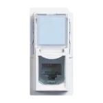 LIVING NOW - GNIAZDO RJ45 - UTP - KAT.5E - 1 MODUŁ - BIEL