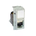 LIVING NOW - GNIAZDO RJ45 - UTP - KAT.6A - 1 MODUŁ - BIEL