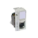 LIVING NOW - GNIAZDO RJ45 - UTP - KAT.6A - 1 MODUŁ - PIASKOWY BEŻ