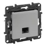 Niloe Step - gniazdo RJ45 kat. 5e FTP- kolor aluminium