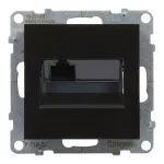 SUNO - Gniazdo RJ45/kat 6 UTP, Czarny