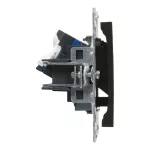 SUNO - Gniazdo RJ45/kat 6 UTP, Czarny