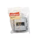 SUNO - Gniazdo 2XRJ45/kat 6 UTP, Aluminium