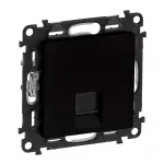 VALENA LIFE - GNIAZDO 1 x RJ 45 kat. 5e UTP CZARNE