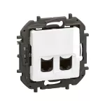 NOWE NILOE - GNIAZDO 2 X RJ45 KAT. 6 UTP BIAŁE
