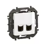 NOWE NILOE - GNIAZDO 2 X RJ45 KAT. 6A STP BIAŁE