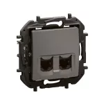NOWE NILOE - GNIAZDO 2 X RJ45 KAT. 6A STP STALOWE