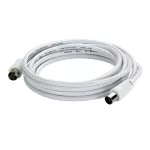 KABEL TV Z 1 WTYKIEM MĘSKIM Ø9,52 MM I 1 WTYKIEM ŻEŃSKIM Ø9,52 MM, DŁUGOŚĆ 5 M