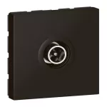 MOSAIC - Gniazdo TV Ø 9,52 mm "męskie" 2400 MHz - 2 modułowe - Antracyt