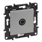 Niloe Step - gniazdo TV, przelotowe, 14 dB- kolor aluminium