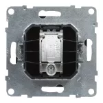 SUNO - Gniazdo TV typ "F" - końcowe - 1.5 dB, Czarny