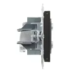 SUNO - Gniazdo TV-R-2xSAT - końcowe - 1.5 dB, Czarny