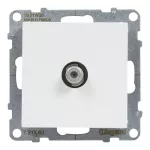 SUNO - Gniazdo TV typ "F" - końcowe - 1.5 dB, Biały