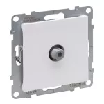 SUNO - Gniazdo TV typ "F" - końcowe - 1.5 dB, Biały