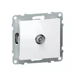 SUNO - Gniazdo TV - końcowe - 1.5 dB, Biały