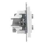 SUNO - Gniazdo TV-R-2xSAT - końcowe - 1.5 dB, Biały