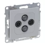 SUNO - Gniazdo TV-R-2xSAT - końcowe - 1.5 dB, Aluminium