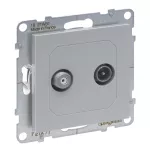 SUNO - Gniazdo TV-R-SAT - końcowe - 2 przewody - 1.5 dB, Aluminium