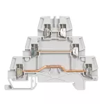 ZŁĄCZKA VIKING 3 TOROWA 2,5MM2 SZARA
