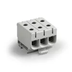 Zacisk uniwersalny Al/Cu 3-torowy 2,5 - 50 mm² - szary