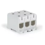 Zacisk uniwersalny Al/Cu 3-torowy 35 - 150 mm² - szary