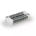 Szyny z zaciskami N, 450V/750V, Cu 2x(2x16mm² + 10x6mm²)