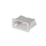 Akcesoria dla złączek instalacyjnych, 3-torowy adapter, wąski, biały