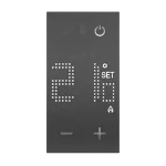 LIVING NOW - TERMOSTAT Z WYŚWIETLACZEM - 2 MODUŁY - CZERŃ