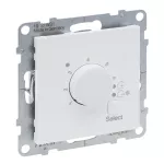 SUNO - Termostat do ogrzewania podłogowego - zakres temperatury: 10 °C - 60 °C - z jednym stykiem NO i diodą LED 16 A - 230 V~, Biały