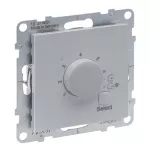 SUNO - Termostat do ogrzewania podłogowego - zakres temperatury: 10 °C - 60 °C - z jednym stykiem NO i diodą LED 16 A - 230 V~, Aluminium