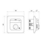 Termostat podłogowy ECO10BTW-J 10A