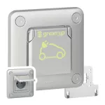 Soliroc - Gniazdo 2P+Z Green'UP z klapką IP55/K10