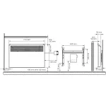 Grzejnik BETA7-BT-EB-IP24 z programatorem Bluetooth, puszką i wspor. mont.IP24, wymiary: 389x719 mm, Moc: 750W