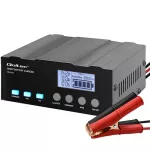 Qoltec Inteligentna mikroprocesorowa ładowarka 12A | 12V | 24V | Prostownik z LCD i funkcją naprawy do AGM GEL LiFePO4