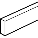 SZYNA MIEDZIANA PEŁNA 12 X 4 MM X 1 M