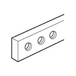 SZYNA MIEDZIANA Z OTWORAMI M5 12 X 4 MM X 1 M