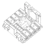 DPX3 1600 4P PODSTAWA WYKONANIA WYSUWN. Z PRZYŁ. TYLNYM PŁ.