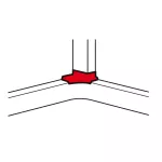 DLP ROZGAŁĘZIENIE W NAROŻU ŚCIAN 65
