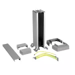 Minikolumna 1-komorowa 0,3m, aluminiowa