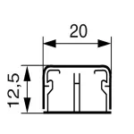 DLP TRÓJNIK T 20 X 12,5 BIAŁY