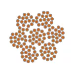 COPPER ROPE TINNED CLASS 5 1X25