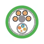 ETHERLINE® CAT5 FRNC HYBR 2X2XAWG22+4x1.5
