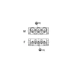 MCS 5 CG-HV MALE MODULE (1000 V/4+PE)