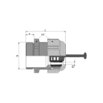SKINTOP® FIBER M32X1.5 RAL 7035 LGY