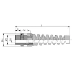 SKINTOP® BS NPT 3/4IN RAL 7001 SGY