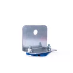 Mounting plate end clamp round steel wir