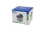 OPRAWA MISSOURI-O, LED, 7W, 540lm, CCT, AC220-240V, IP54, OKRĄGŁA, SZARY