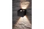 OPRAWA MISSOURI-K, LED, 7W, 540lm, CCT, AC220-240V, IP54, KWADRAT, CZARNY