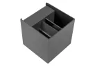 OPRAWA MISSOURI-K, LED, 7W, 540lm, CCT, AC220-240V, IP54, KWADRAT, SZARY